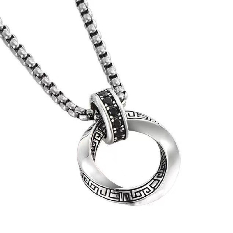 925 Sterling Silver Chain Necklace Men - 925 Sterling Silber Halskette Anhänger Hip-Hop