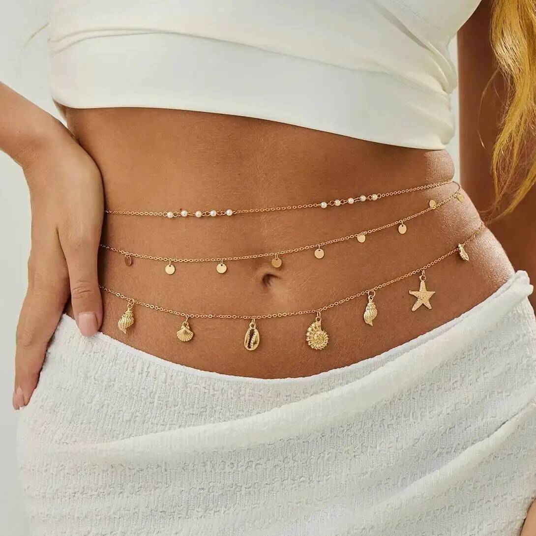 Body Jewelry - IngeSight.Z 3 Teile/satz Boho Seestern Conch