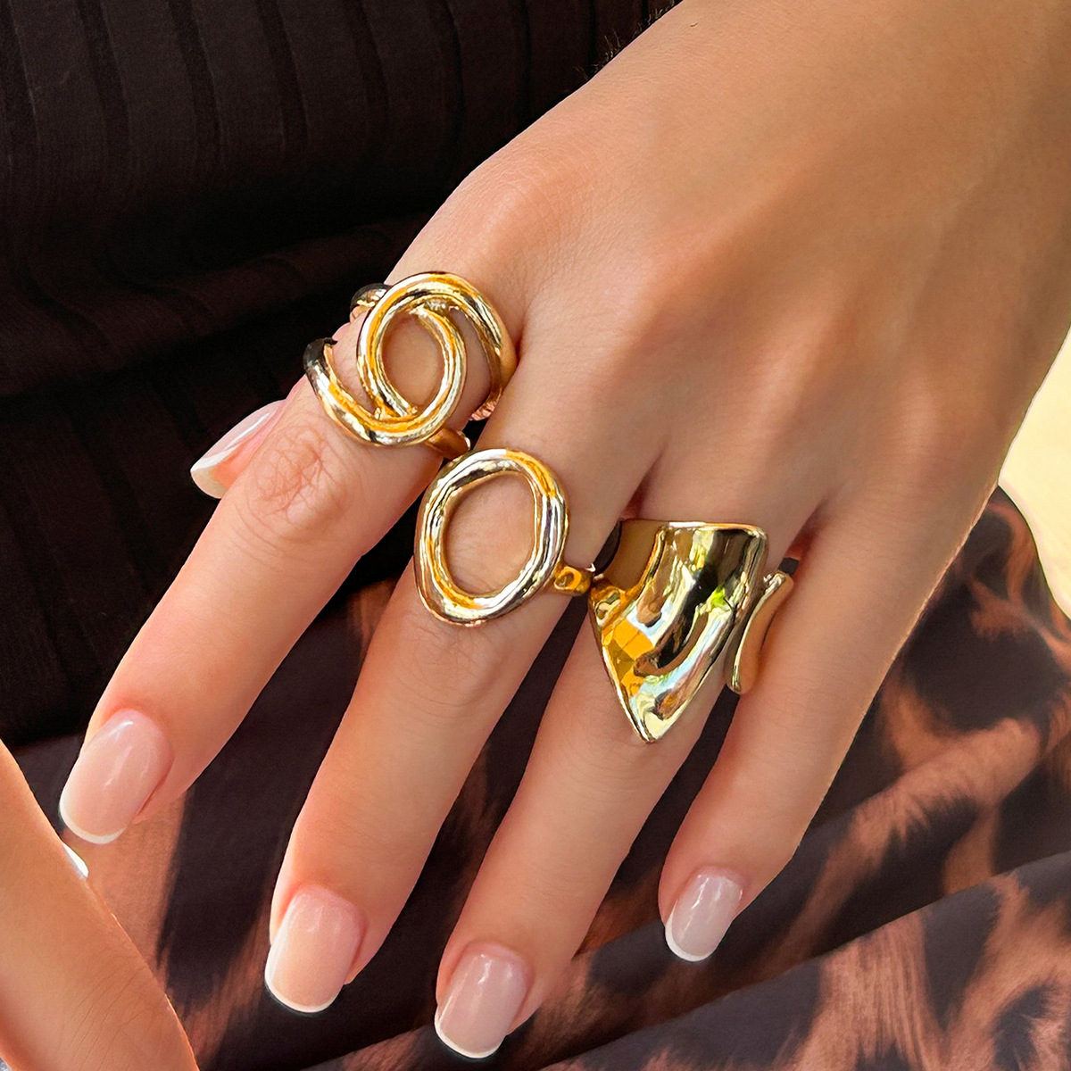 DIEZI 3 teile/satz Neue Punk M – Vintage Punk Knuckle Rings Set Bewertung und Preis