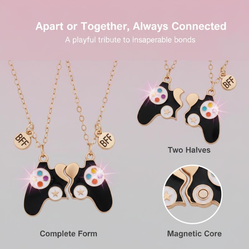 2 Stück Magnetische Spielcontr – Magnetic Couple Matching Necklaces Bewertung und Preis
