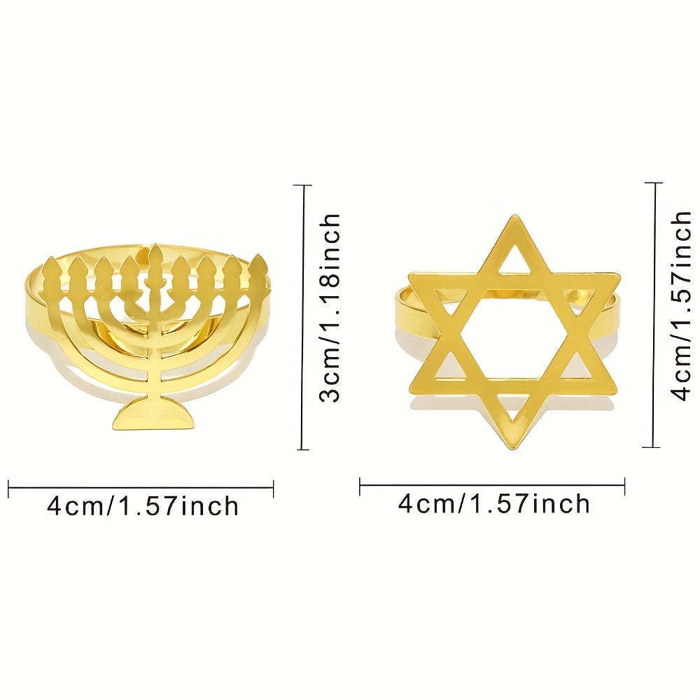 6-teiliges Chanukka-Menora-Ser – Rings Bewertung und Preis