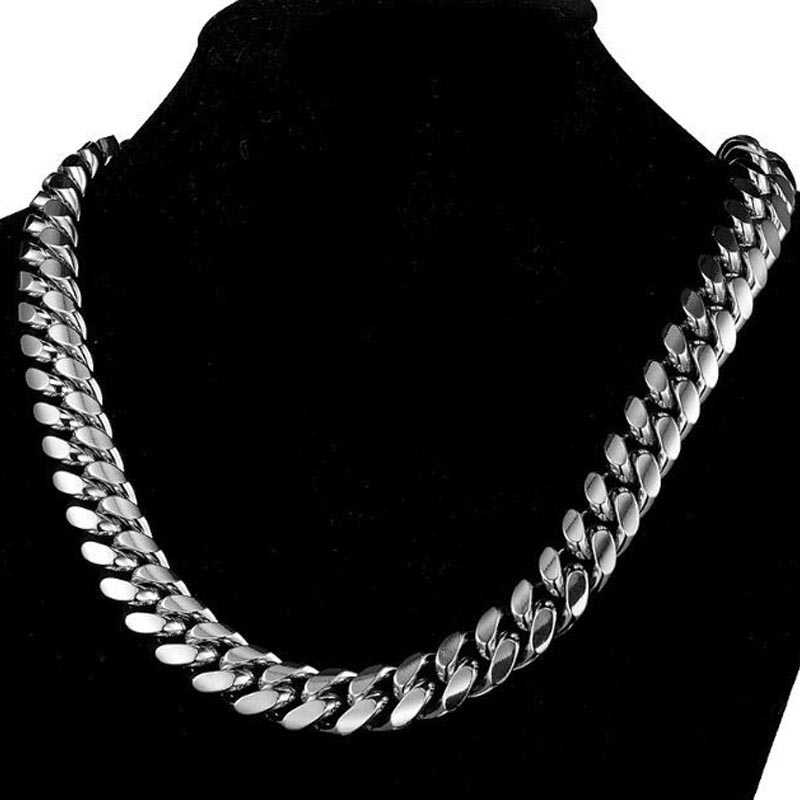 316l Edelstahl Miami Bordstein – Cuban Link Chain 12Mm Bewertung und Preis