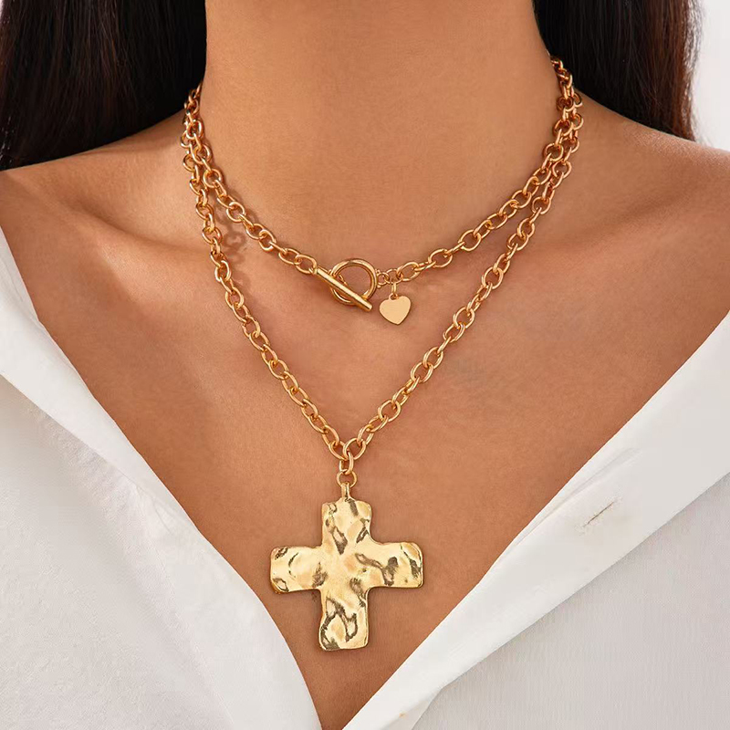 Heiß begehrte, mehrlagige Kreu – Cross Pendant Necklace Gold Bewertung und Preis