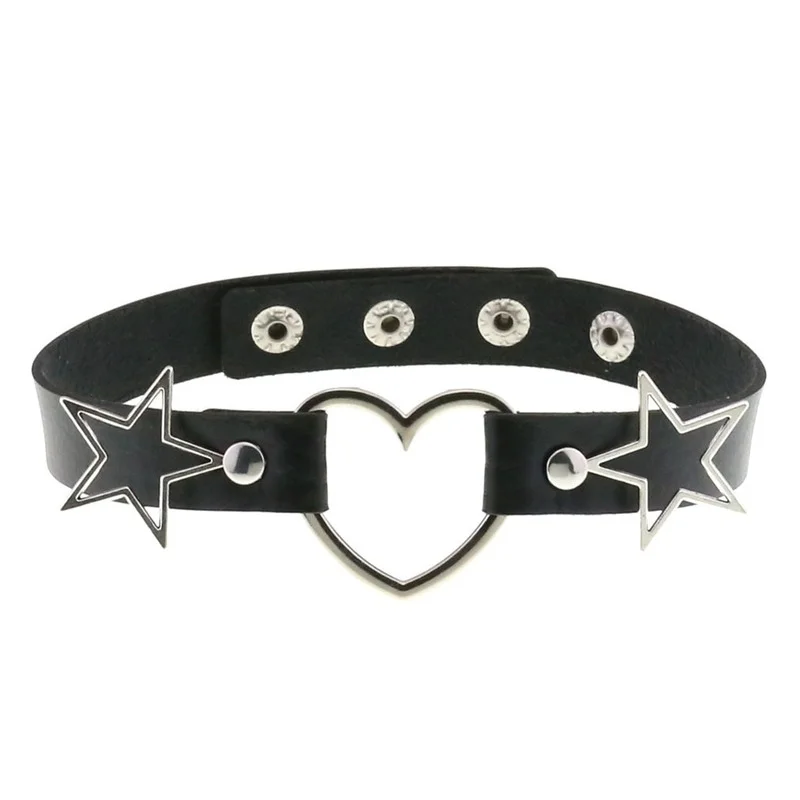 Decopunk Punk PU Leder Herz St – Goth Punk Spike Choker Bewertung und Preis