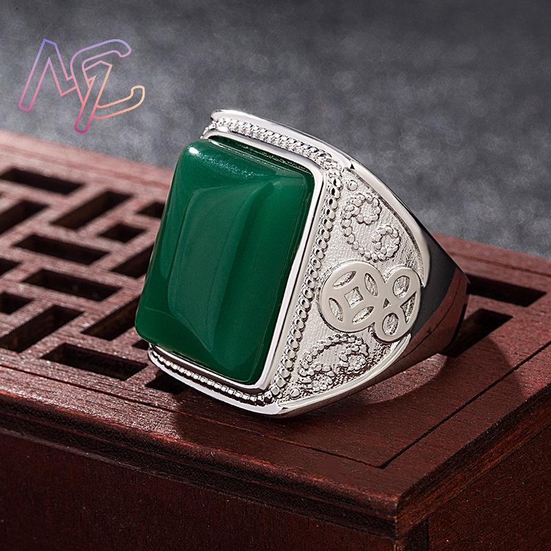 Grüne natürliche Jade Ringe ec – Rings Bewertung und Preis