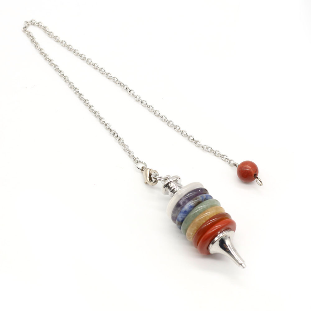 Natürliche Stein Chakra Pendel – Crystal Pendant Necklace Natural Stone Bewertung und Preis