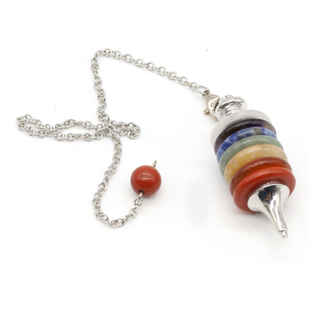 Natürliche Stein Chakra Pendel – Crystal Pendant Necklace Natural Stone Bewertung und Preis