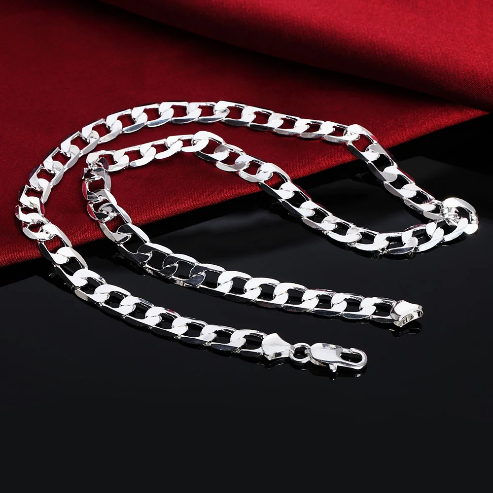 Großhandel 925 Sterling Silber – 925 Sterling Silver Chain Necklace Men Bewertung und Preis