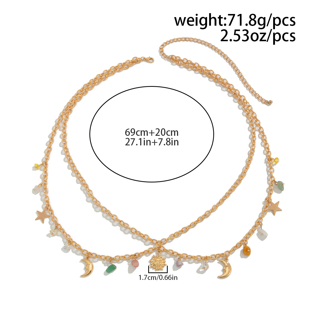 Boho-Stern-Mond-Sonnen-Anhänge – Body Jewelry Bewertung und Preis