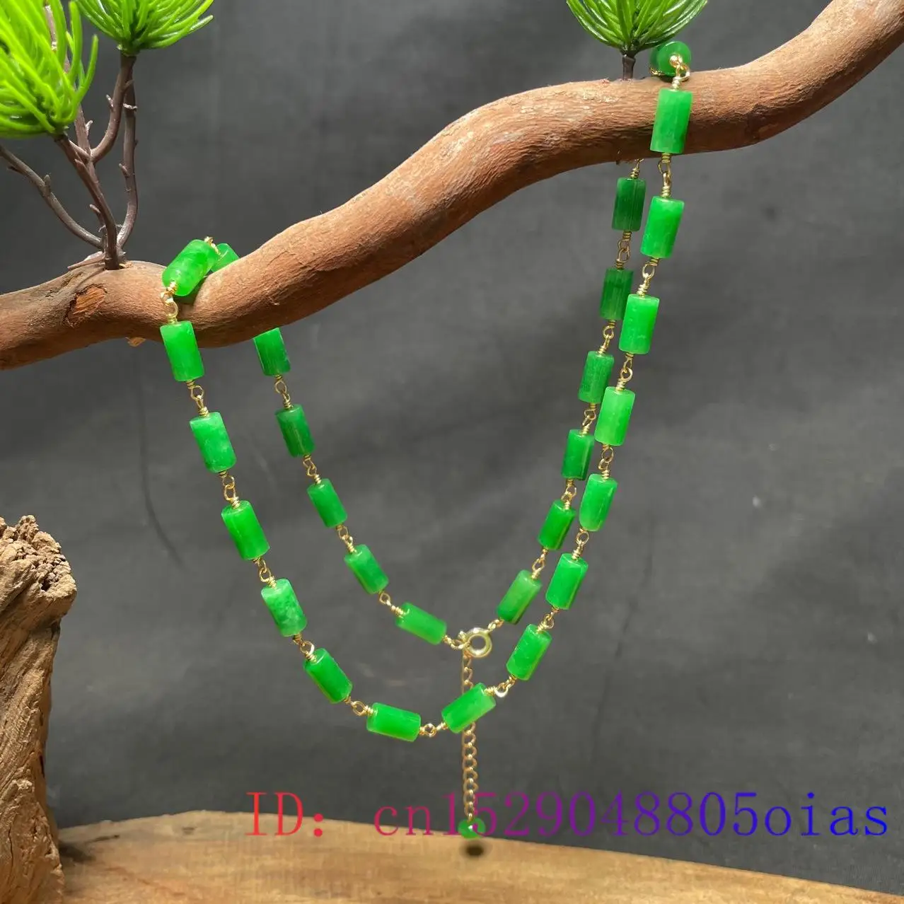 Grüne Jade-Perlen-Halskette, V – Necklaces Bewertung und Preis