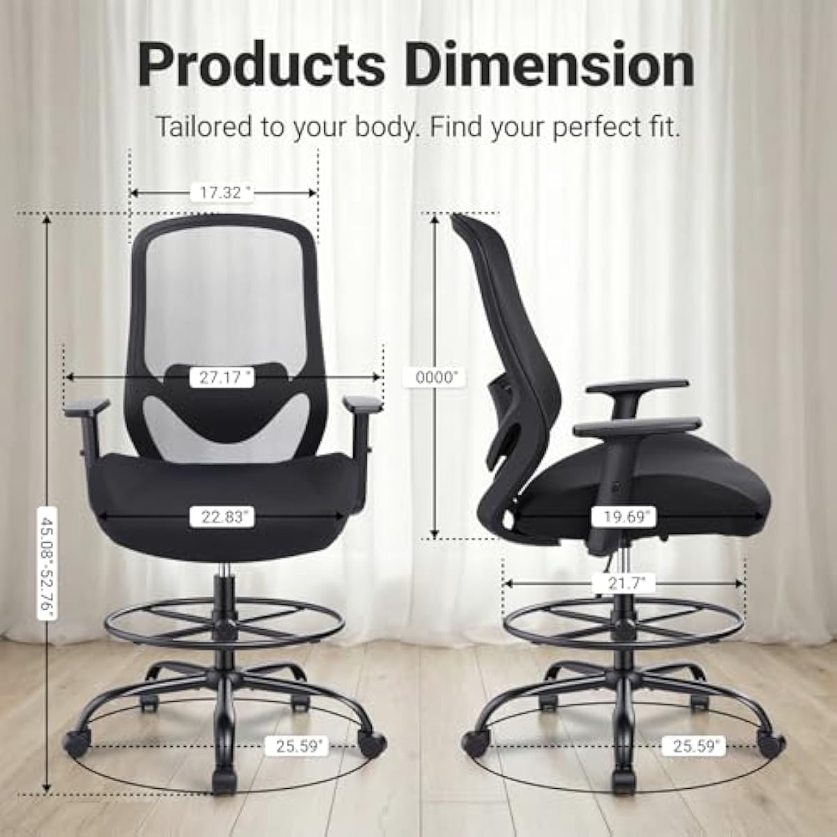 Ergonomischer hoher Zeichenstu – Rings Bewertung und Preis