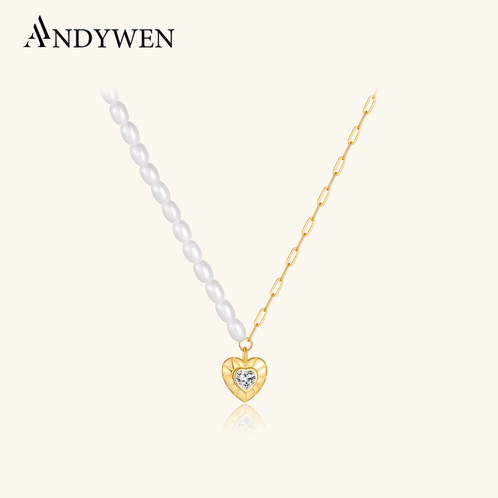 ANDYWEN Asymmetrische Perlenke – Pearl Choker Necklace Vintage Bewertung und Preis