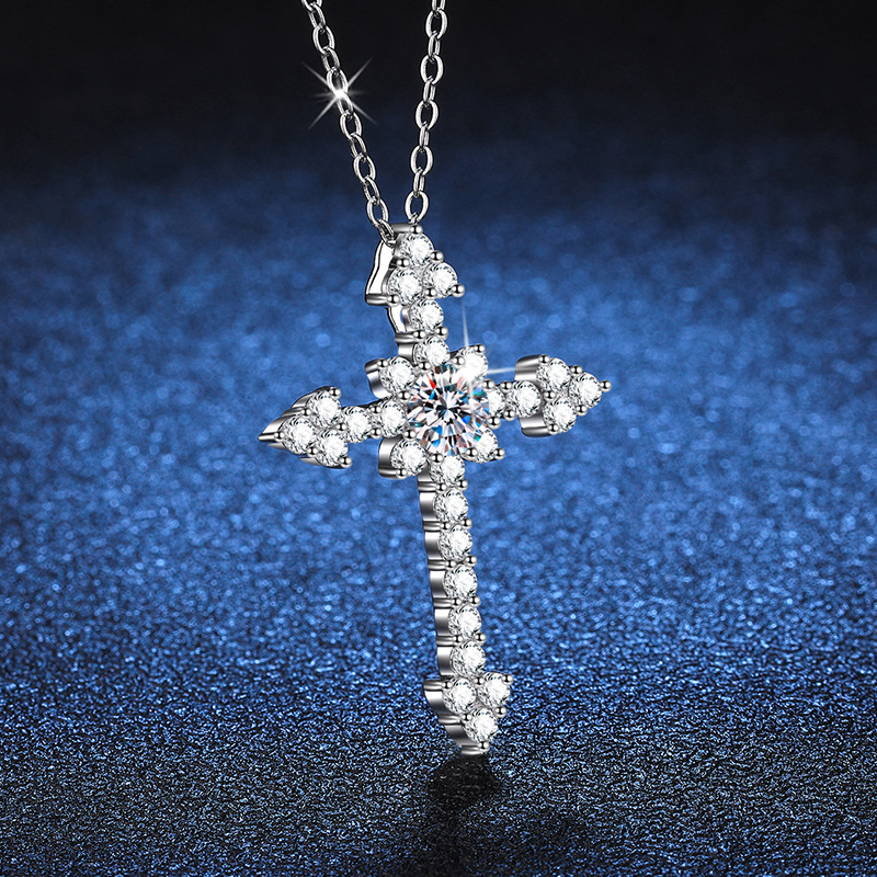 LioraGem Platinum PT950 Voll-D – Cross Pendant Necklace Gold Bewertung und Preis
