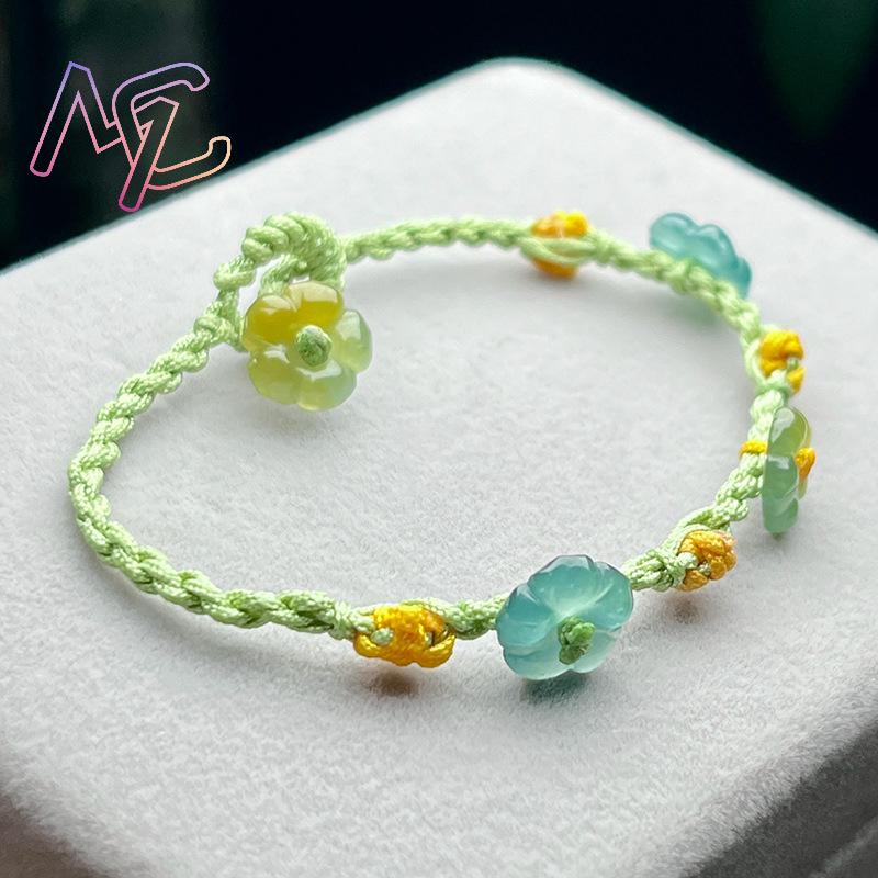 Myanmar Jadeit Blumenarmband E – Bracelets Bewertung und Preis