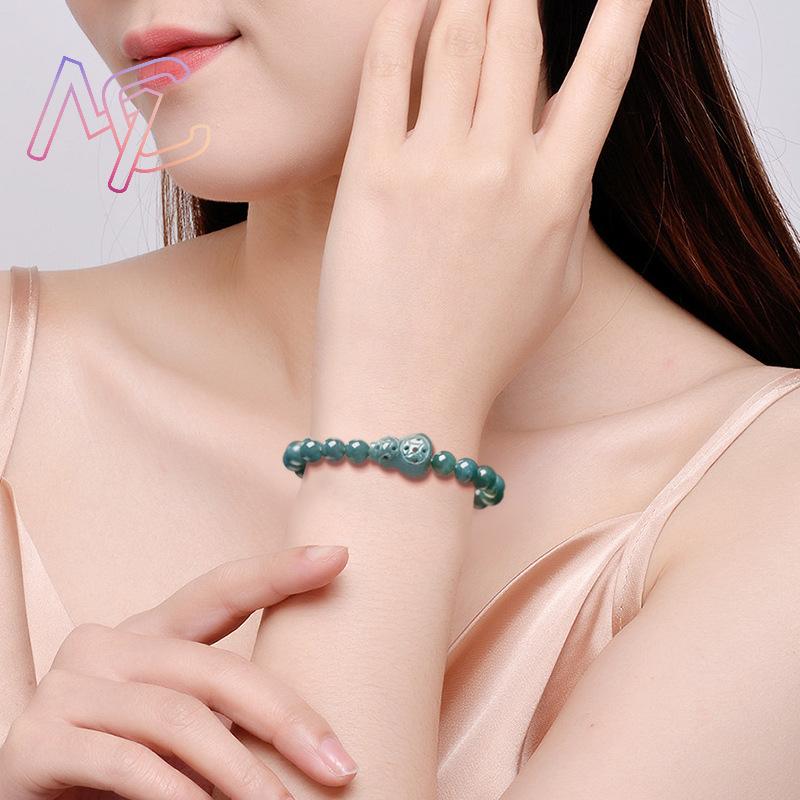 Myanmar Jadeit Kürbis Armband  – Bracelets Bewertung und Preis