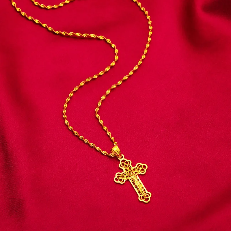 Briex Jewelry Ins Vintage Gold – Cross Pendant Necklace Gold Bewertung und Preis