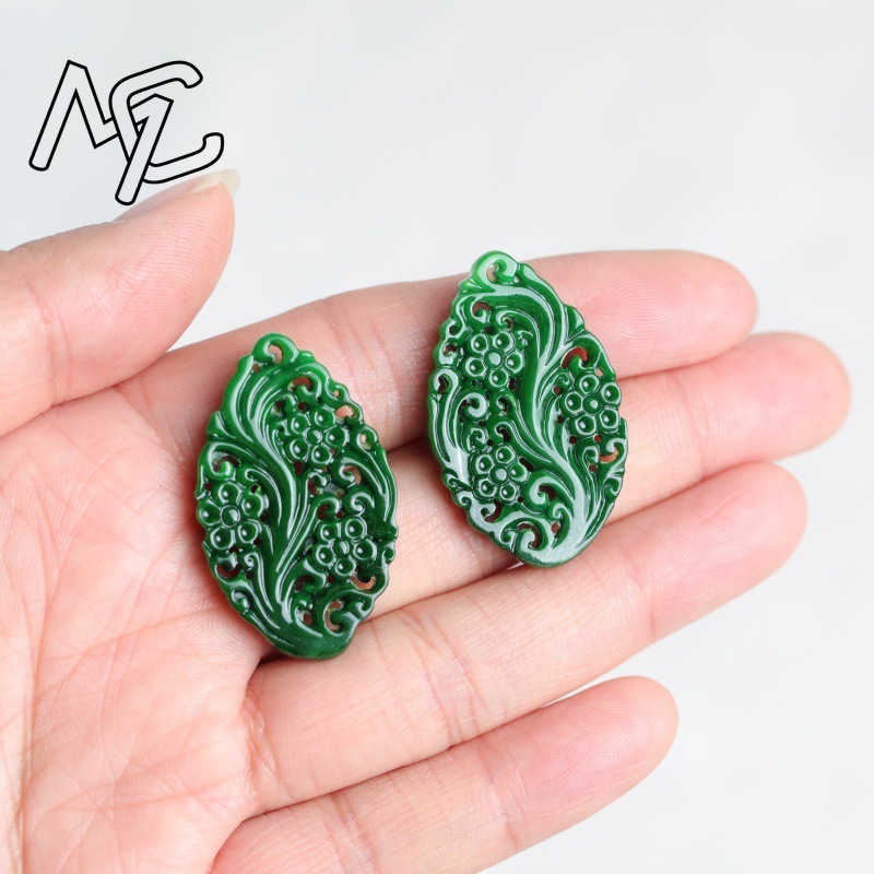 2 Stück Natürlicher Jade Trock – Earrings Bewertung und Preis