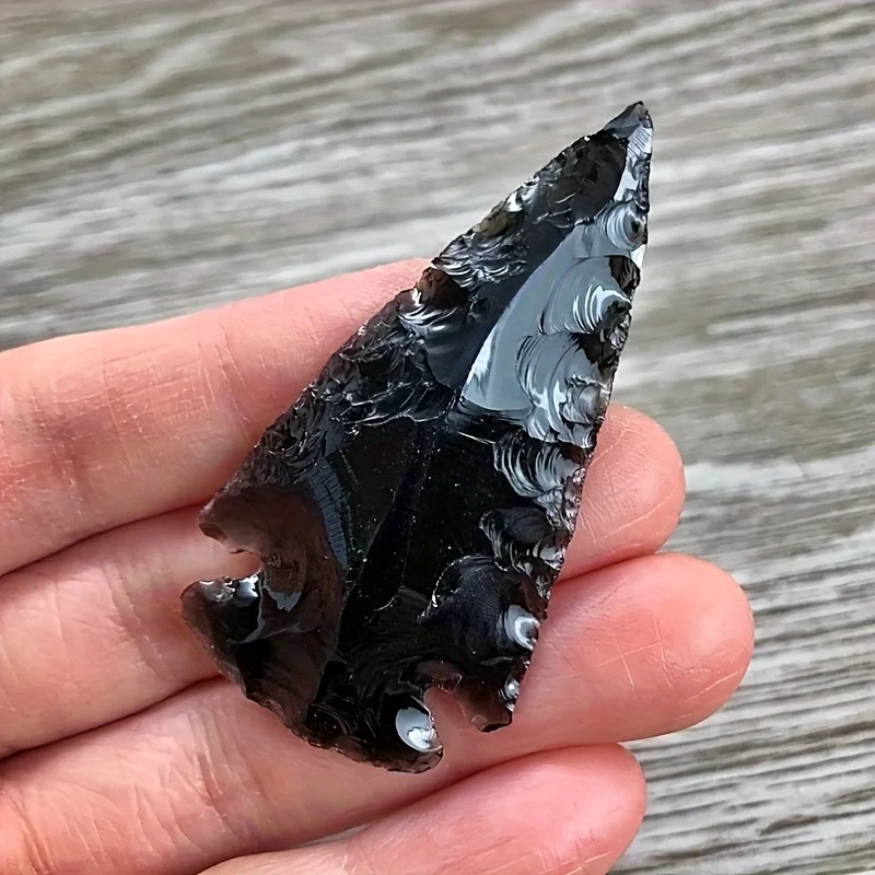 1-Obsidian-Pfeil-Anhänger – ha – Crystal Pendant Necklace Natural Stone Bewertung und Preis