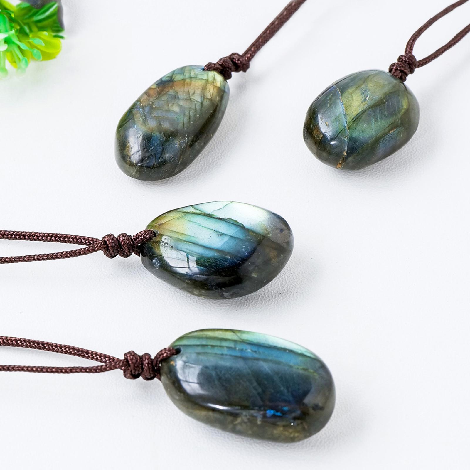 Natürliche Labradorit Anhänger – Crystal Pendant Necklace Natural Stone Bewertung und Preis