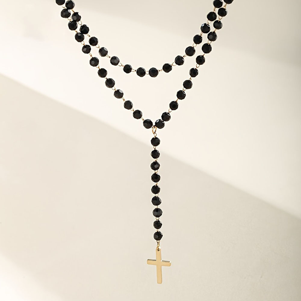 Gotische Doppelschichtige Schw – Layered Pendant Necklace Aesthetic Bewertung und Preis