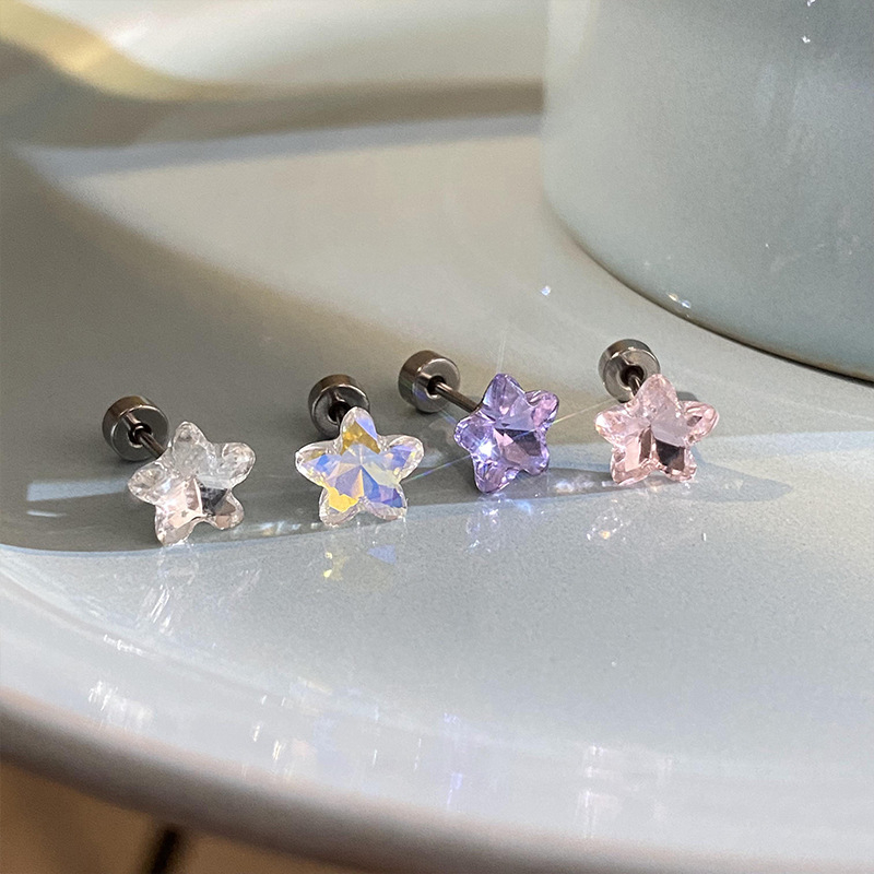 1 stücke Glänzende Pentagramm  – Body Jewelry Bewertung und Preis