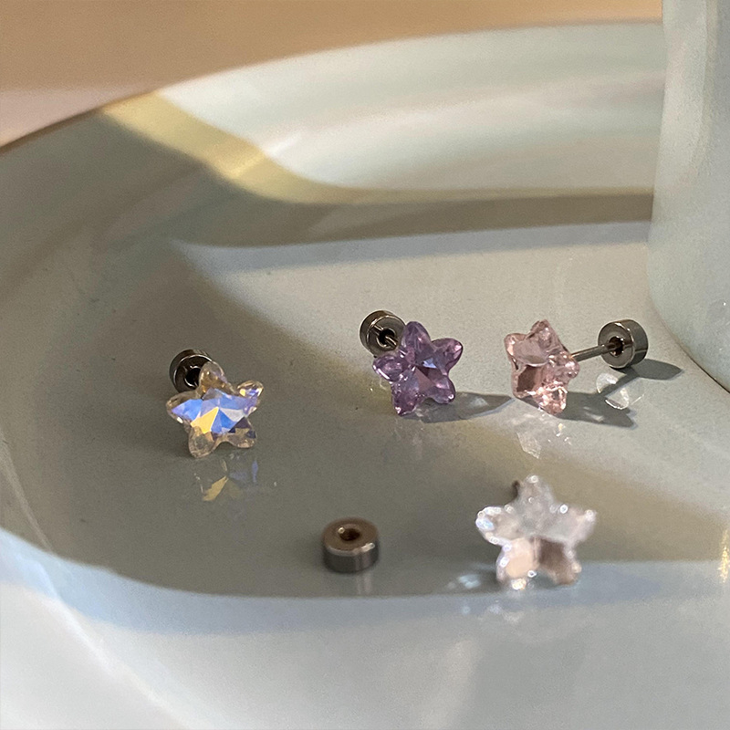 1 stücke Glänzende Pentagramm  – Body Jewelry Bewertung und Preis