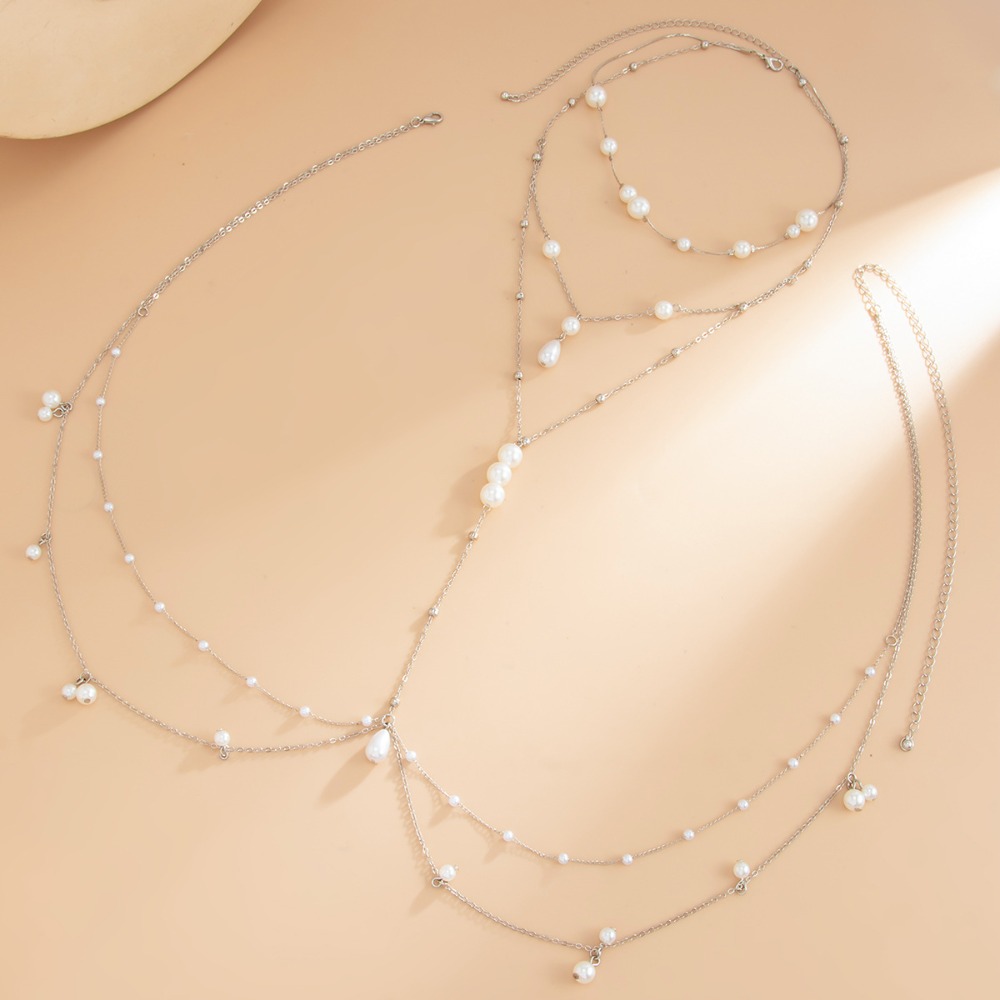 Mehrlagige Imitationsperlen-Ha – Body Jewelry Bewertung und Preis