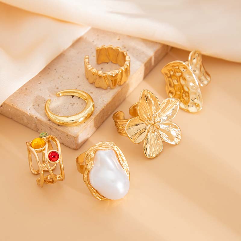 6-teiliges Vintage Metall-Blum – Vintage Punk Knuckle Rings Set Bewertung und Preis
