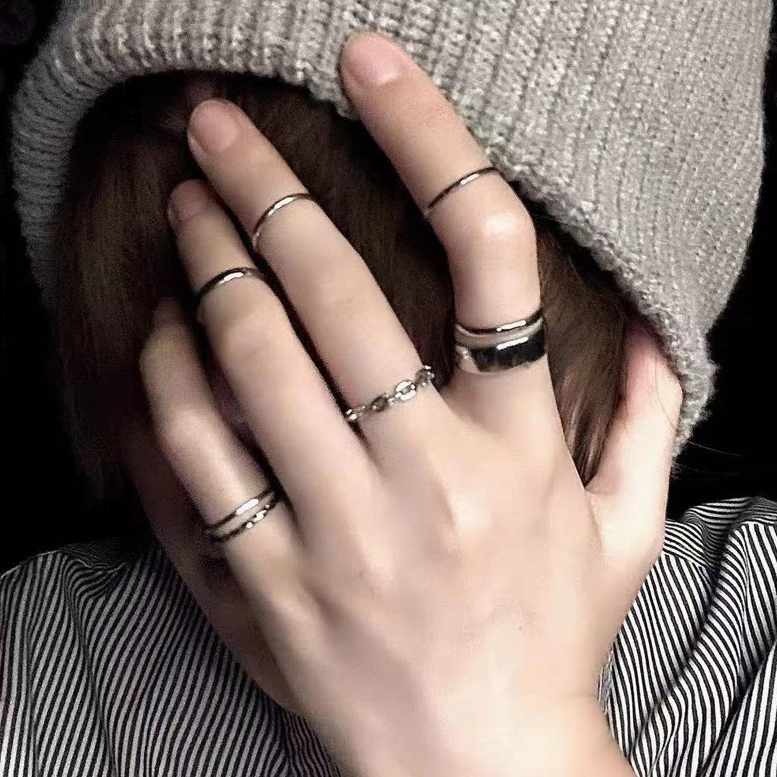 Damen Hip-Hop-Ring-Set Vintage – Vintage Punk Knuckle Rings Set Bewertung und Preis